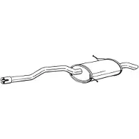 Bosal Endschalldämpfer 279643 für PEUGEOT
