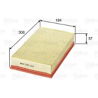 Valeo Luftfilter 585044 für Audi VW 80 B3 200 C3 Coupe B4 Avant Golf II