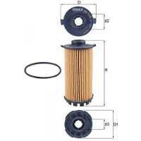 Knecht Ölfilter MAHLE OX 1218D