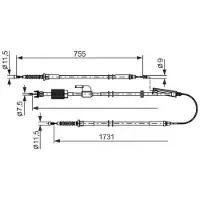 Bosch Seilzug, Feststellbremse 1 987 482 804