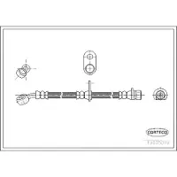 CORTECO Bremsschlauch ERSTAUSRÜSTERQUALITÄT [Hersteller-Nr. 19035069] für Honda