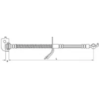 METZGER Autoteile Bremsschlauch vorne links [Hersteller-Nr. 4110736] für Kia