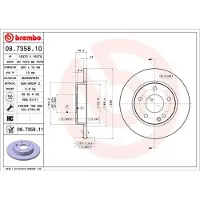 Brembo Bremsscheibe 08735811 260mm 12mm für MERCEDES-BENZ