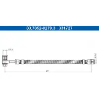 Ate Bremsschlauch 83.7852-0279.3