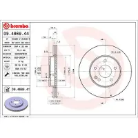 Brembo Bremsscheibe 09486941 284mm 22mm für MERCEDES-BENZ