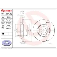 Brembo Bremsscheibe PRIME LINE 09.5807.10