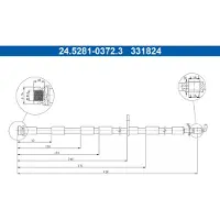 Ate Bremsschlauch 24.5281-0372.3