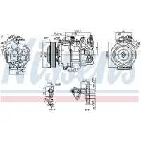 Nissens Kompressor, Klimaanlage ** FIRST FIT ** 890763