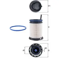 MAHLE ORIGINAL Kraftstofffilter MAHLE KX 494D