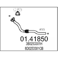 MTS Abgasrohr 01.41850