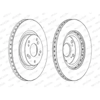FERODO Bremsscheiben DDF1596C vorne, belüftet, 2 Stück