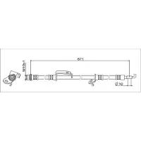 METZGER Autoteile Bremsschlauch [Hersteller-Nr. 4111685] für Toyota