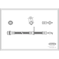 CORTECO Bremsschlauch ERSTAUSRÜSTERQUALITÄT [Hersteller-Nr. 19033579] für Toyota
