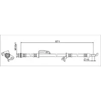 METZGER Bremsschlauch 4111679