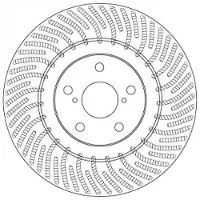 TRW Bremsscheibe DF6692S vorne, belüftet, 1 Stück