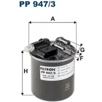 FILTRON Kraftstofffilter PP 947/3 passend für MERCEDES-BENZ B-Klasse (W246, W242) Leitungsfilter