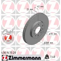 ZIMMERMANN Bremsscheibe COAT Z 430.1473.20