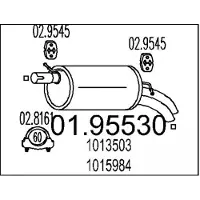 MTS Endschalldämpfer 01.95530