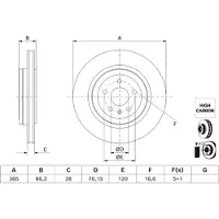 Bosch Bremsscheibe 0 986 479 J99, 1 Stück