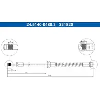 Ate Bremsschlauch 24514004883 für Mercedes