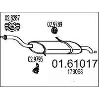 MTS Endschalldämpfer 01.61017