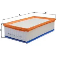 MAHLE ORIGINAL Luftfilter MAHLE LX 2996