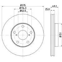 Hella Bremsscheibe PRO 8DD 355 118-691