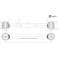 FEBI BILSTEIN 194672 Querlenker Hinten Links Hinten Rechts für JEEP GRAND CHEROKEE III (WH, WK)