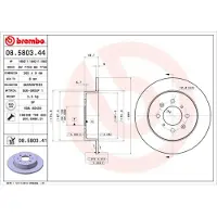 Brembo Bremsscheibe PRIME LINE - UV Coated 08.5803.41