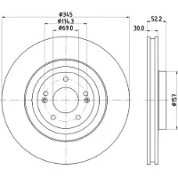 Hella Bremsscheibe PRO 8DD 355 132-681