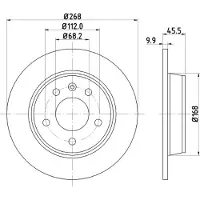 Hella Bremsscheibe PRO 8DD 355 104-501