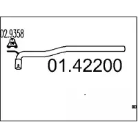 MTS Abgasrohr 01.42200
