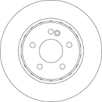 TRW Bremsscheibe DF6646S, 1 Stück