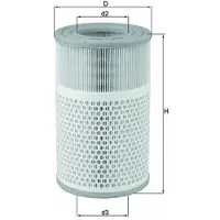 MAHLE ORIGINAL Luftfilter MAHLE LX 2079