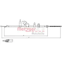 METZGER Handbremsseil Seilzug Feststellbremse für TOYOTA Yaris Schrägheck (P9) Hinten Rechts 17.1081