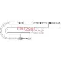METZGER Handbremsseil Seilzug Feststellbremse für AUDI A4 Avant (8ED, B7) Hinten Rechts 10.7536