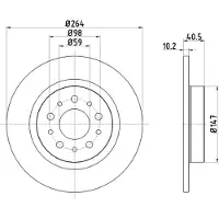 Hella Bremsscheibe PRO 8DD 355 120-931