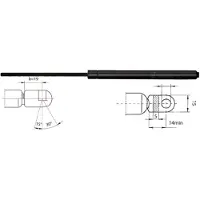 METZGER 2110030 Gasfeder Heckklappendämpfer für VW TRANSPORTER III Bus 512mm