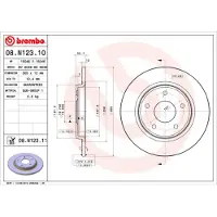 Brembo Bremsscheibe 08n12311 305mm 12mm für CHRYSLER DODGE FIAT VW