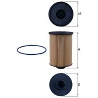 MAHLE ORIGINAL Kraftstofffilter KX 659D