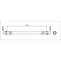METZGER Autoteile Bremsschlauch [Hersteller-Nr. 4111797] für Smart, Renault