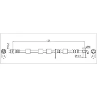 METZGER Autoteile Bremsschlauch [Hersteller-Nr. 4111556] für Ford
