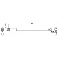 METZGER Bremsschlauch GREENPARTS 4112042