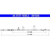 Ate Seilzug, Feststellbremse 24372718362 für MAZDA