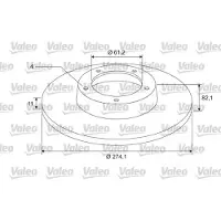 Valeo Bremsscheibe COATED 675401