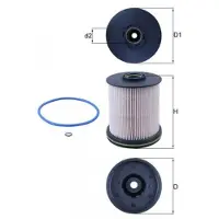 MAHLE ORIGINAL Kraftstofffilter MAHLE KX491/1D