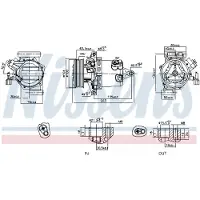 Nissens Kompressor, Klimaanlage ** FIRST FIT ** 890053