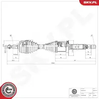 ESEN SKV Antriebswelle 40SKV173