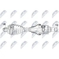 NTY NPW-VW-227 Antriebswelle Vorne Links für VW ID.4 (E21) ID.5 (E39) für AUDI Q4 SUV für SKODA Enyaq IV SUV Enyaq iV Coupe