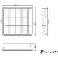 Blue Print Luftfilter ADBP220160